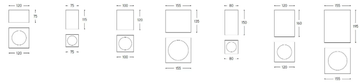 NADIR 5/C - Ceiling spotlight by Aldo Bernardi - view 3